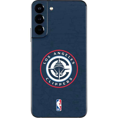 NBA Los Angeles Clippers Distressed Blue Galaxy S22 Plus Skin